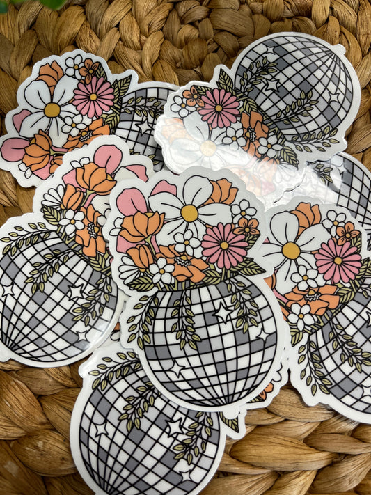 Disco Flower Sticker