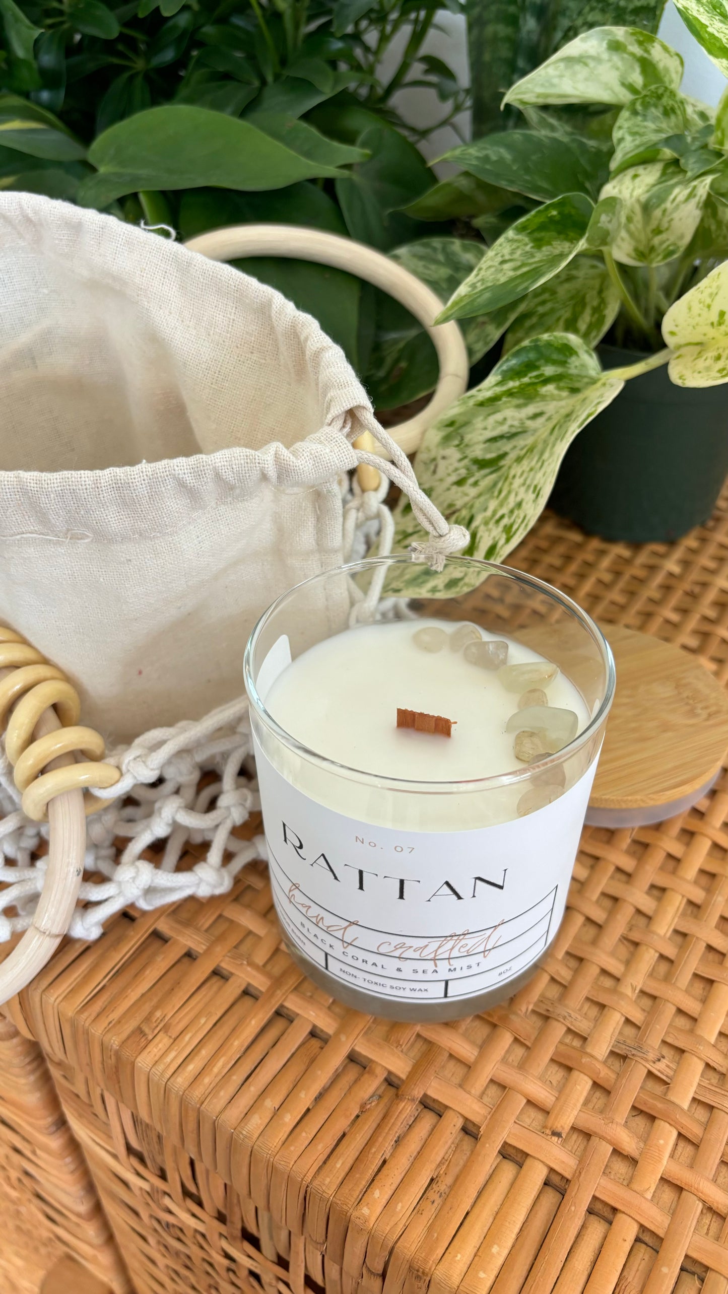 Rattan Candle