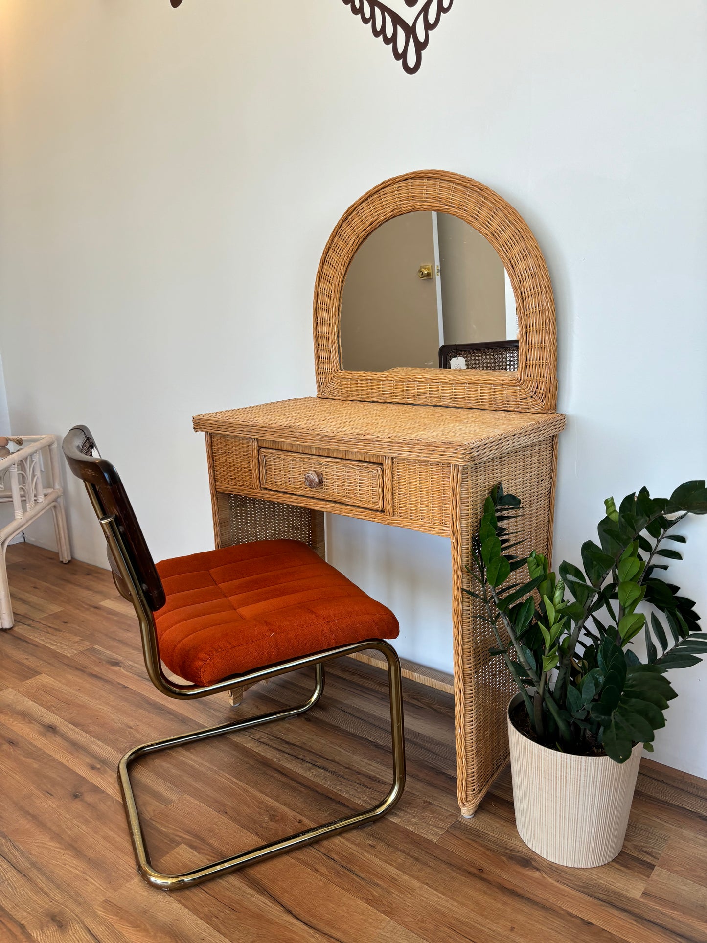 Wicker Vanity