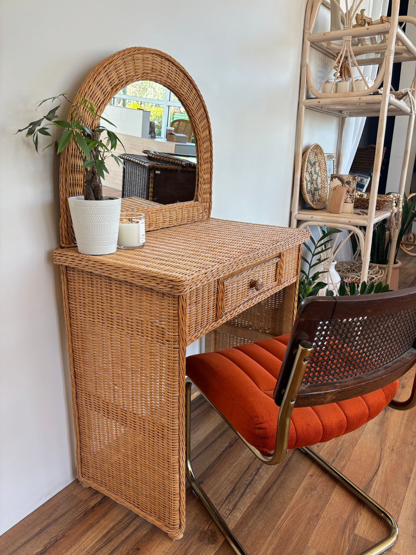 Wicker Vanity