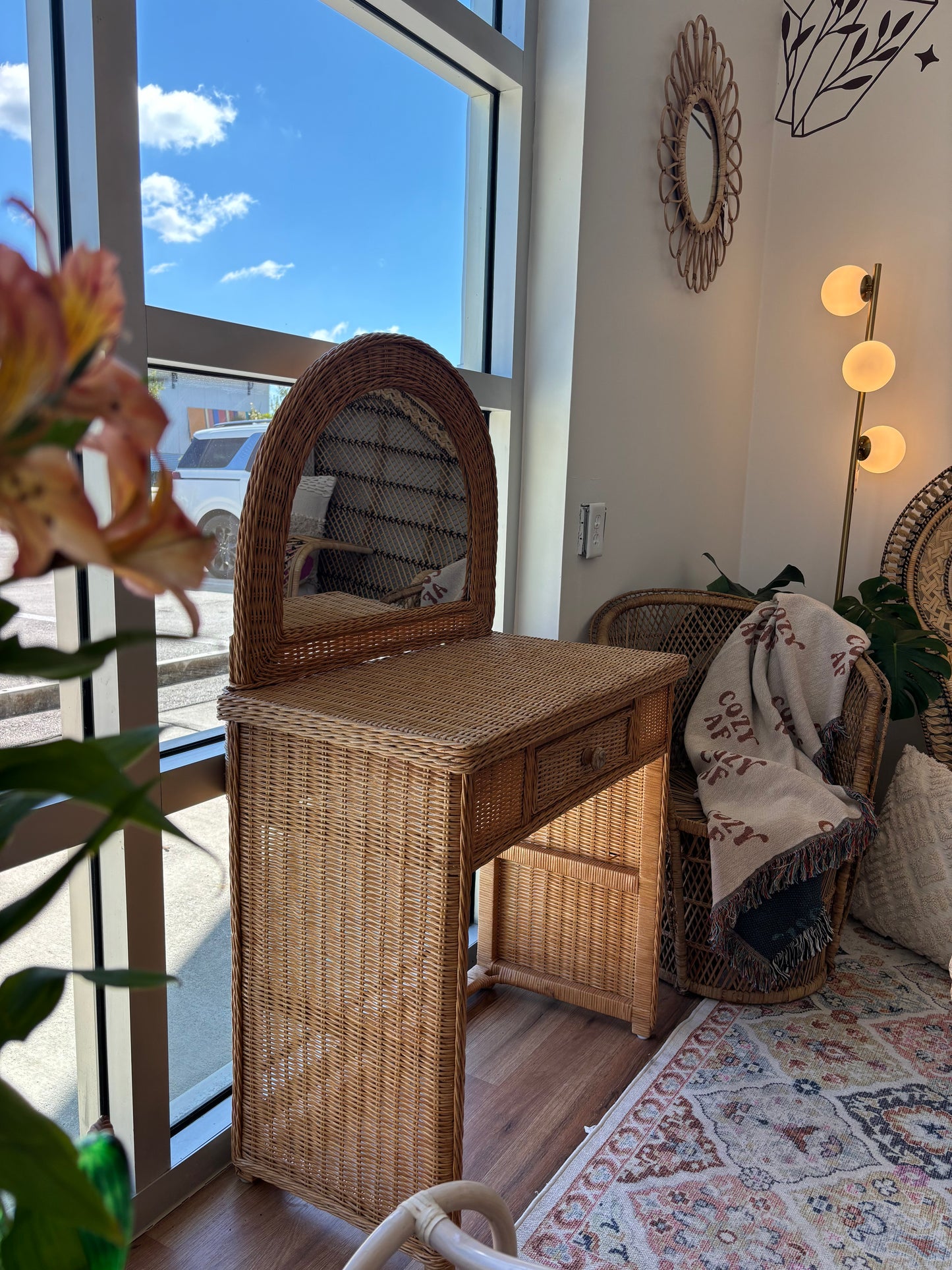 Wicker Vanity