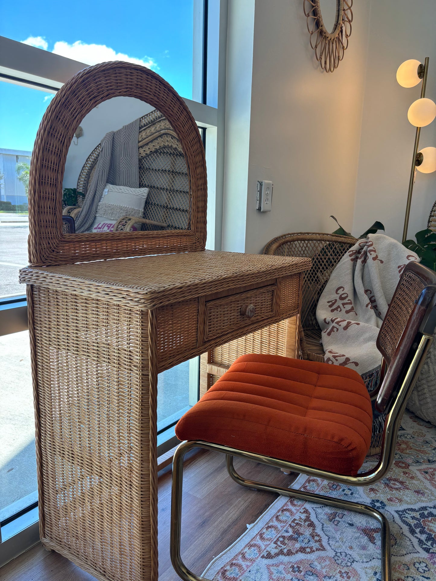 Wicker Vanity