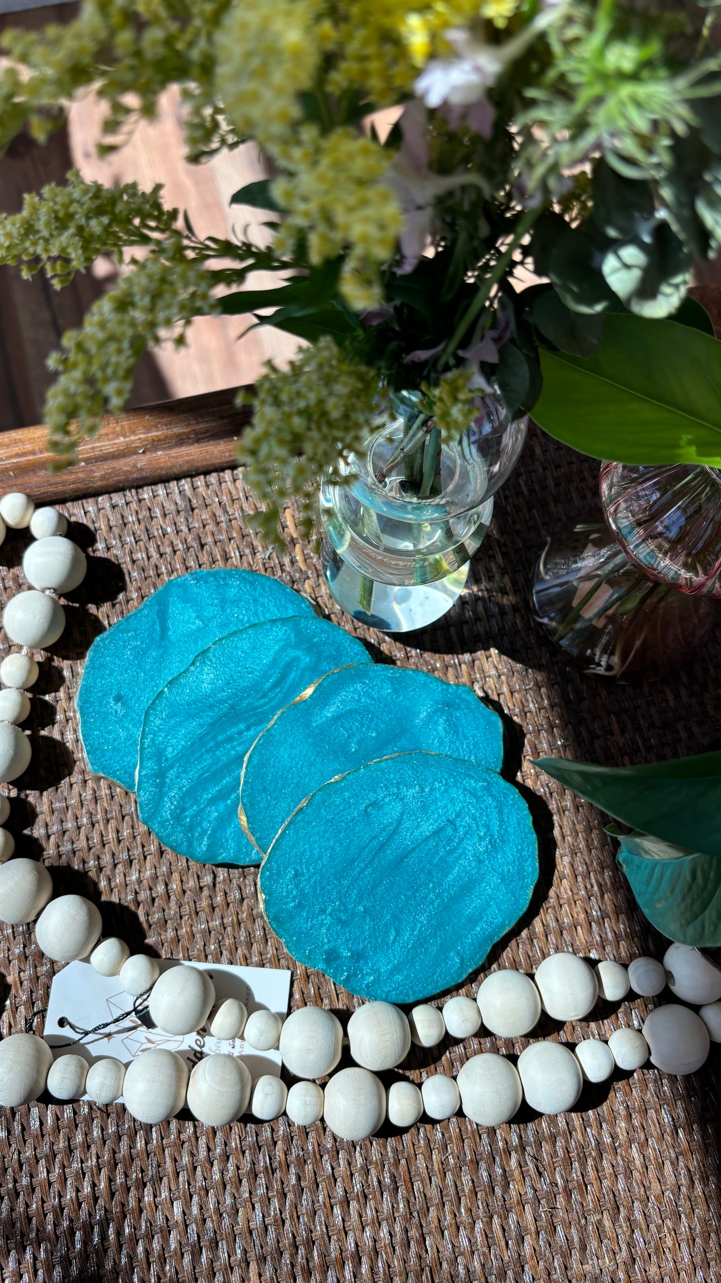 Resin Coaster Set of 4