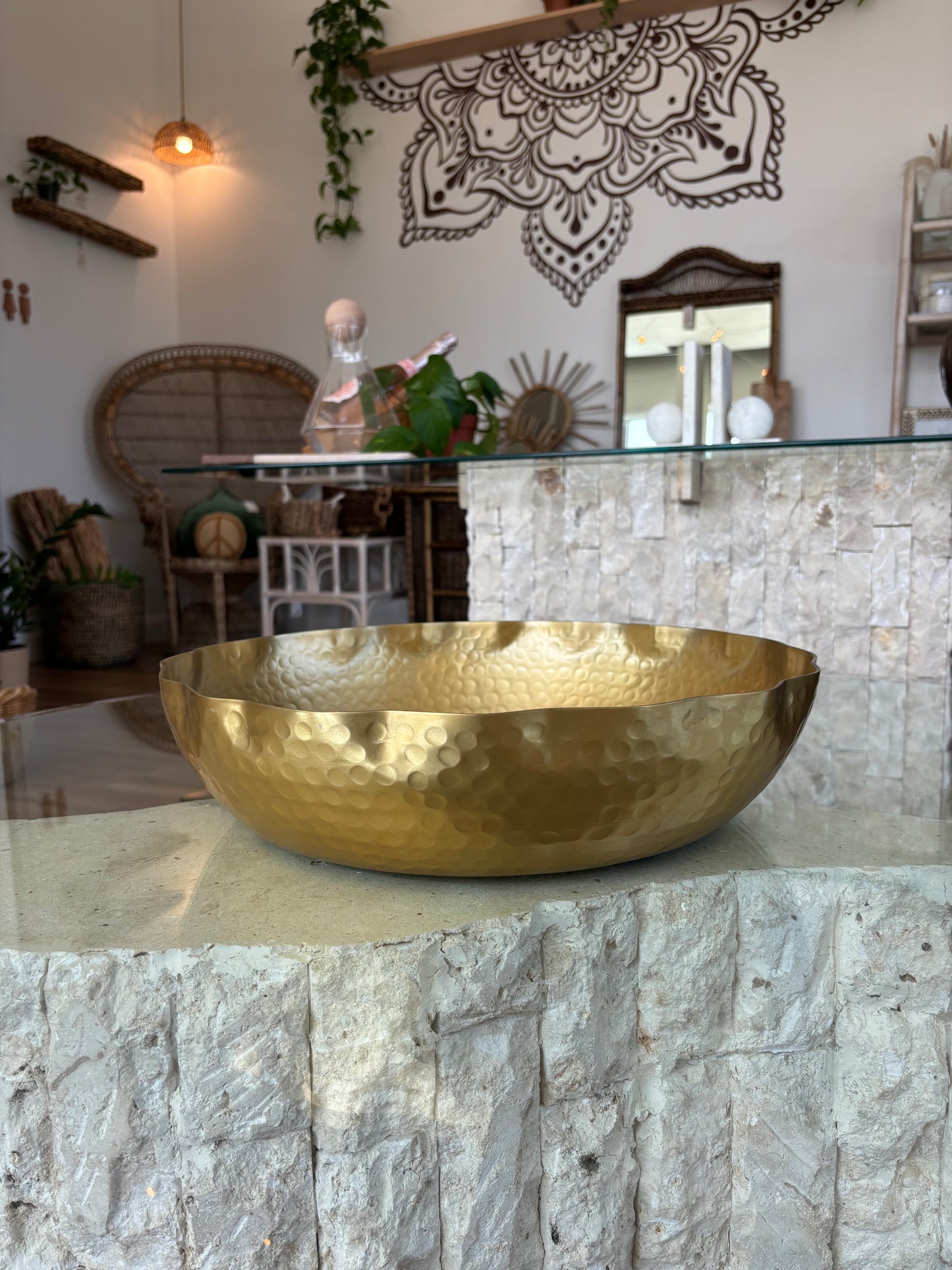 Oversized Golden Bowl