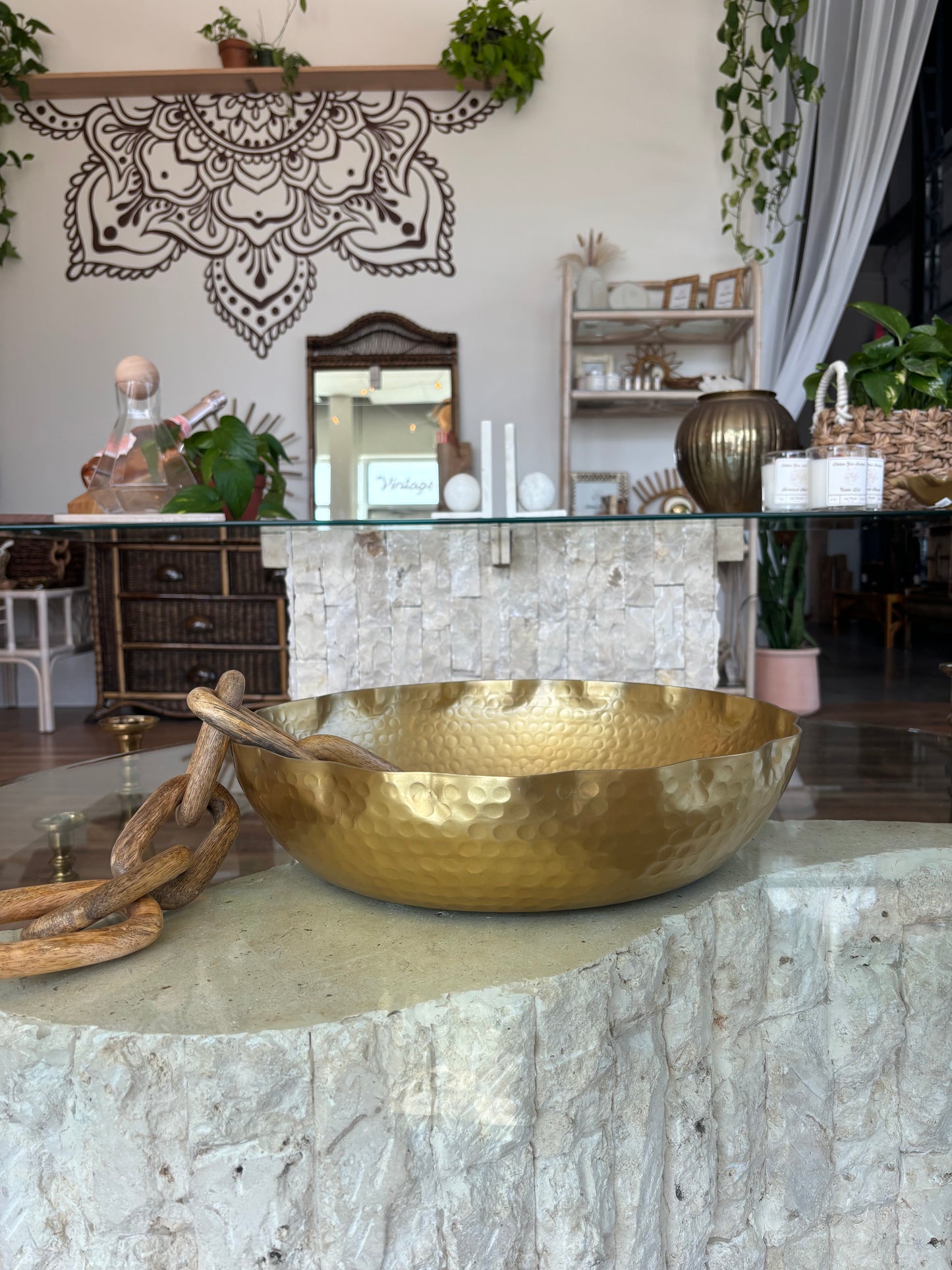 Oversized Golden Bowl