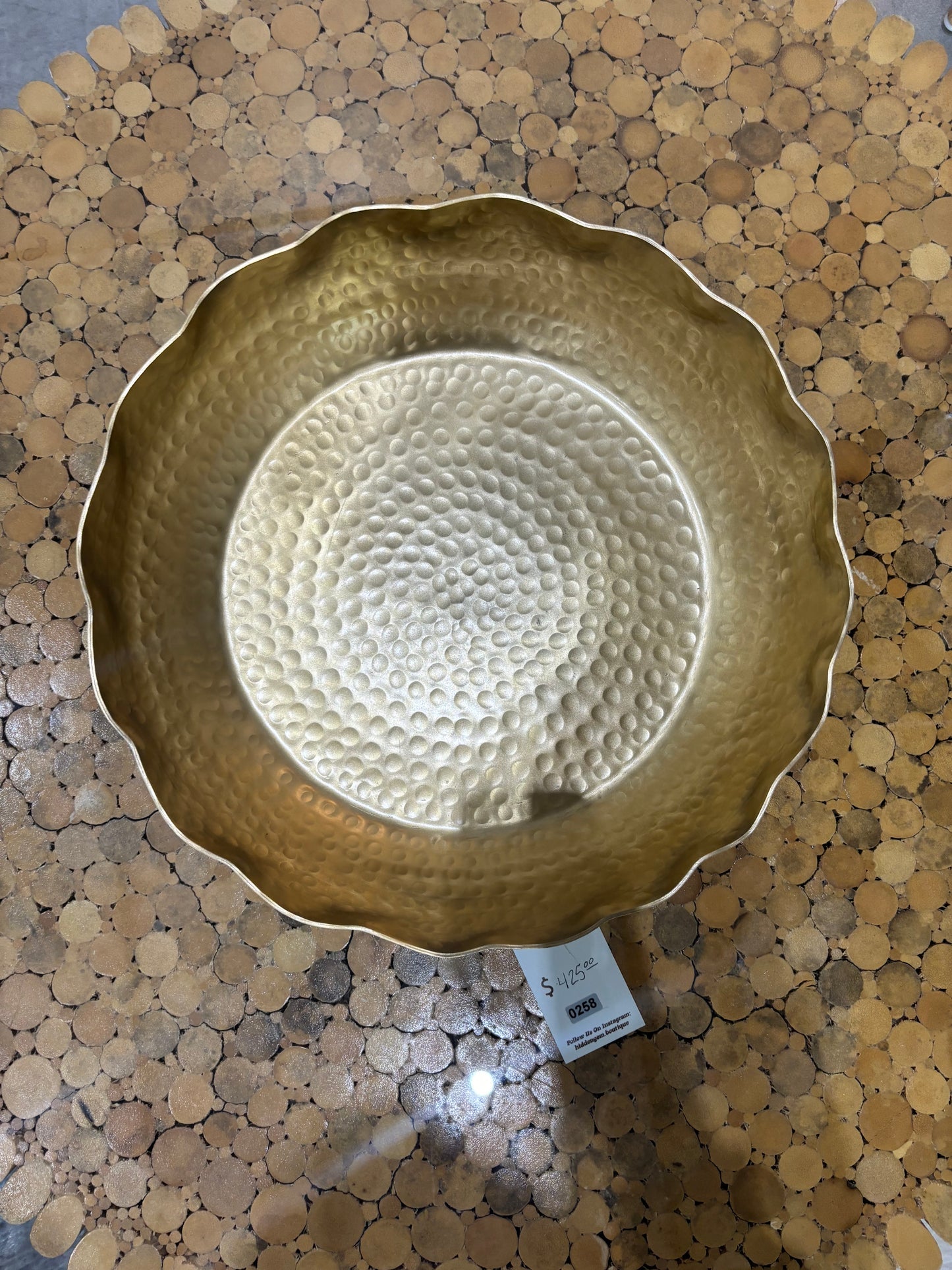 Oversized Golden Bowl