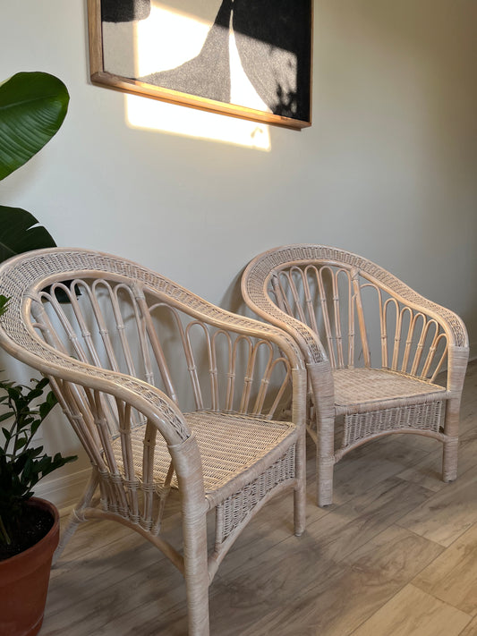 Rattan Wicker Accent Chairs